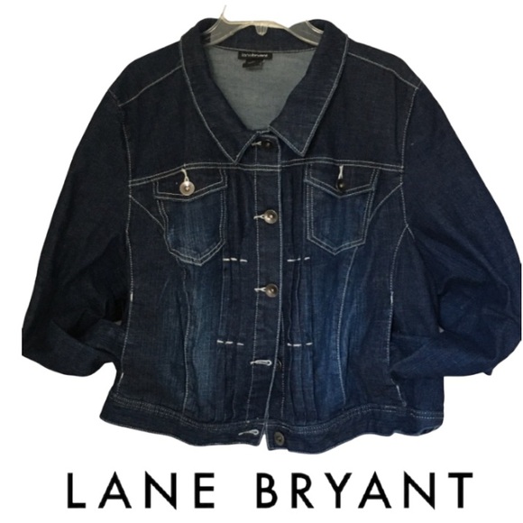 28W Lane Bryant Denim Jacket with Stretch - Picture 3 of 17